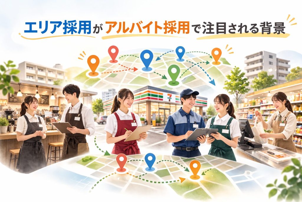 エリア採用がアルバイト採用で注目される背景