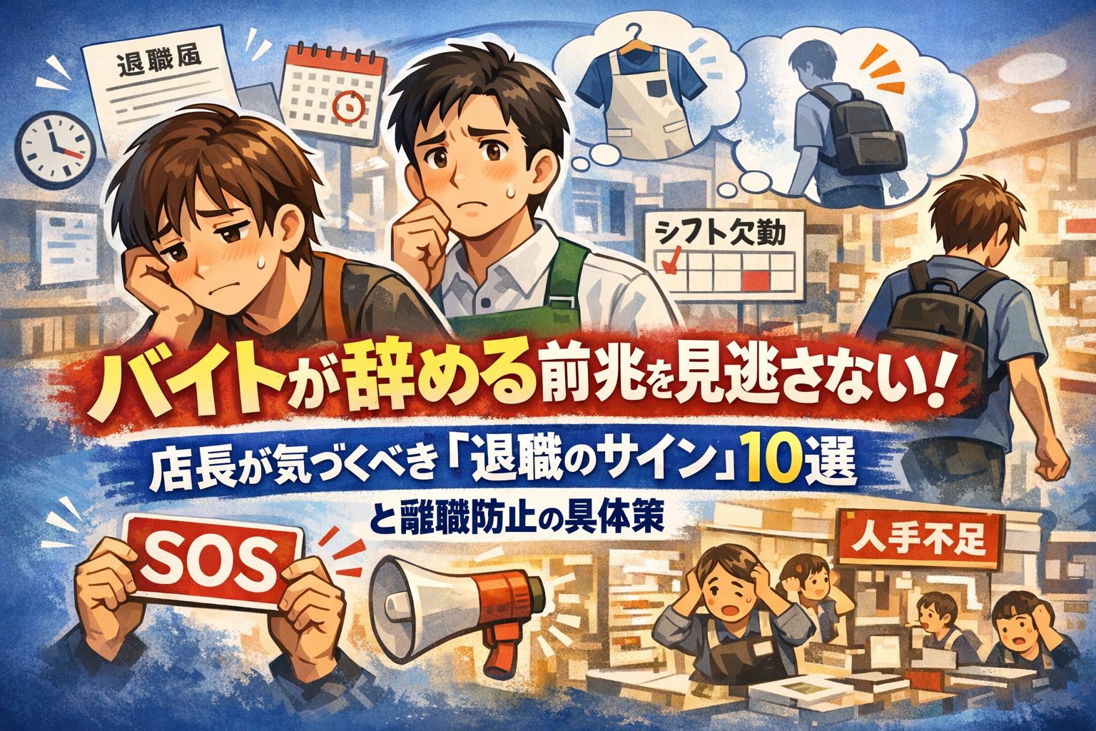 バイトが辞める前兆を見逃さない！店長が気づくべき「退職のサイン」10選と離職防止の具体策