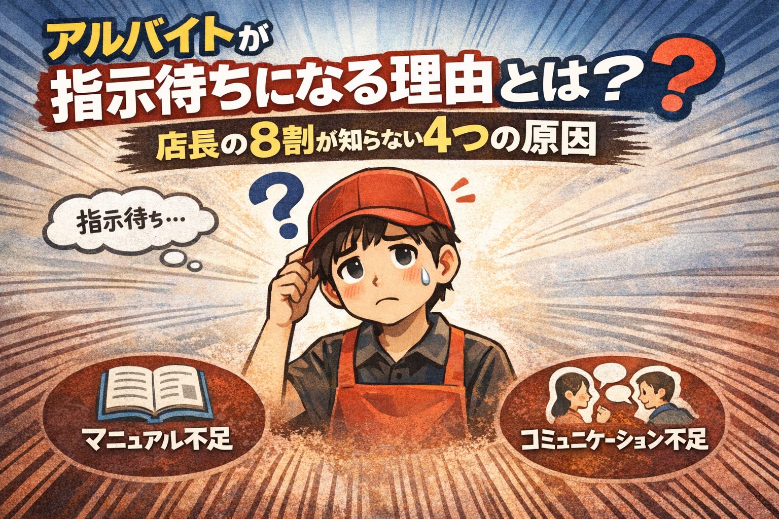 アルバイトの指示待ち問題