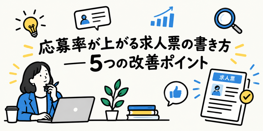 応募率が上がる求人票の書き方5つの改善ポイント