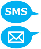 SMSやメールの送信が簡単